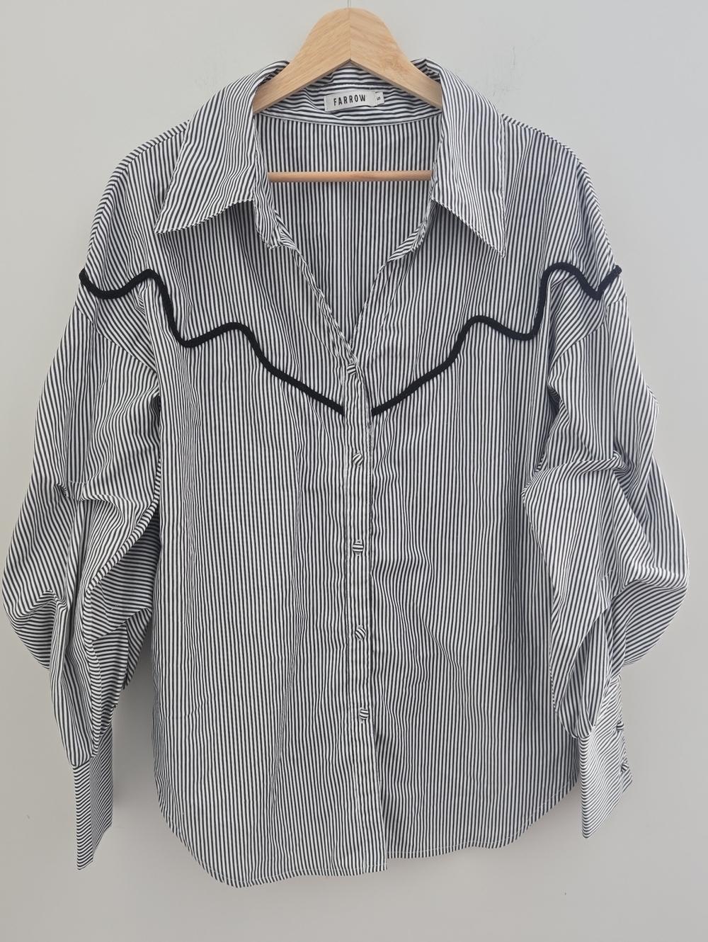 Farrow Western Striped Oversized Button Down Shirt S